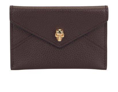 Alexander McQueen Skull Envelope Card Holder, front view